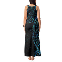 New Zealand Tribal Tattoo Tank Maxi Dress With Matariki Art LT9 - Polynesian Pride
