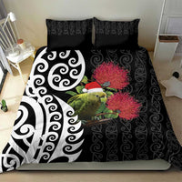 New Zealand Kakapo Christmas Bedding Set Meri Kirihimete Pohutukawa Flowers LT9 - Polynesian Pride