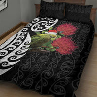 New Zealand Kakapo Christmas Quilt Bed Set Meri Kirihimete Pohutukawa Flowers LT9 - Polynesian Pride