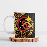 Papua New Guinea Tribal Tattoo Ceramic Mug 50th Independence Anniversary - Polynesian Pride