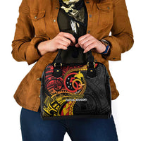Papua New Guinea Tribal Tattoo Shoulder Handbag 50th Independence Anniversary