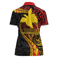 Papua New Guinea Tribal Tattoo Women Polo Shirt 50th Independence Anniversary LT9 - Polynesian Pride