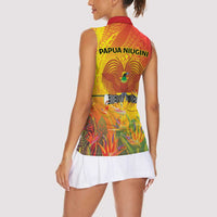 Papua New Guinea Unity in Diversity Women Sleeveless Polo Shirt 50th Indipendens Papua Niugini LT9 - Polynesian Pride