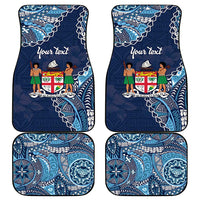 Personalised Fiji 54th Anniversary Car Mats Siga Ni Bula Galala Marautaki O Viti LT9
