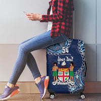 Personalised Fiji 54th Anniversary Luggage Cover Siga Ni Bula Galala Marautaki O Viti LT9 - Polynesian Pride
