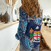 Personalised Fiji 54th Anniversary Women Casual Shirt Siga Ni Bula Galala Marautaki O Viti LT9 - Polynesian Pride