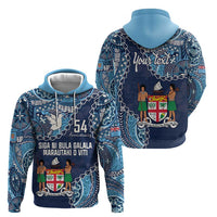 Personalised Fiji 54th Anniversary Zip Hoodie Siga Ni Bula Galala Marautaki O Viti LT9 - Polynesian Pride