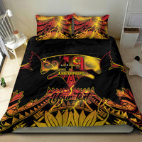 Personalised Papua New Guinea 49th Anniversary Bedding Set Bird of Paradise Unity In Diversity