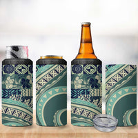 Hawaiian Hibiscus Tribal Vintage Motif 4 in 1 Can Cooler Tumbler Ver 1 LT9 - Polynesian Pride