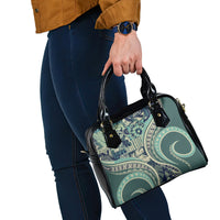 Hawaiian Hibiscus Tribal Vintage Motif Shoulder Handbag Ver 1