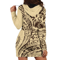 Hawaiian Hibiscus Tribal Vintage Motif Hoodie Dress Ver 3 LT9 - Polynesian Pride