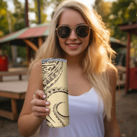 Hawaiian Hibiscus Tribal Vintage Motif Skinny Tumbler Ver 3 LT9 - Polynesian Pride