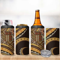 Hawaiian Hibiscus Tribal Vintage Motif 4 in 1 Can Cooler Tumbler Ver 4 LT9 - Polynesian Pride