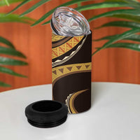 Hawaiian Hibiscus Tribal Vintage Motif 4 in 1 Can Cooler Tumbler Ver 4 LT9 - Polynesian Pride