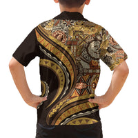 Hawaiian Hibiscus Tribal Vintage Motif Kid Hawaiian Shirt Ver 4