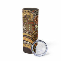 Hawaiian Hibiscus Tribal Vintage Motif Skinny Tumbler Ver 4 LT9 - Polynesian Pride