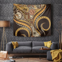 Hawaiian Hibiscus Tribal Vintage Motif Tapestry Ver 4