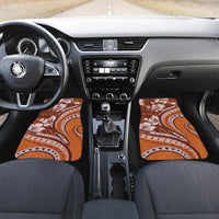 Hawaiian Hibiscus Tribal Vintage Motif Car Mats Ver 5