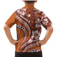 Hawaiian Hibiscus Tribal Vintage Motif Family Matching Mermaid Dress and Hawaiian Shirt Ver 5 LT9 - Polynesian Pride