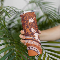 Hawaiian Hibiscus Tribal Vintage Motif Skinny Tumbler Ver 5 LT9 - Polynesian Pride