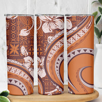 Hawaiian Hibiscus Tribal Vintage Motif Skinny Tumbler Ver 5 LT9 - Polynesian Pride