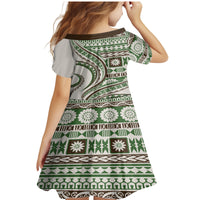 Hawaiian Hibiscus Tribal Vintage Motif Family Matching Mermaid Dress and Hawaiian Shirt Ver 7 LT9 - Polynesian Pride