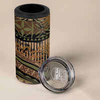 Hawaiian Hibiscus Tribal Vintage Motif 4 in 1 Can Cooler Tumbler Ver 8 LT9 - Polynesian Pride