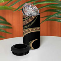 Hawaiian Hibiscus Tribal Vintage Motif 4 in 1 Can Cooler Tumbler Ver 8 LT9 - Polynesian Pride