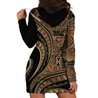 Hawaiian Hibiscus Tribal Vintage Motif Hoodie Dress Ver 8 LT9 - Polynesian Pride