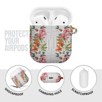 Hawaii Tropical Twist Lei AirPods Case Hawaiian Flag Motif