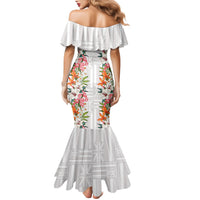 Hawaii Tropical Twist Lei Family Matching Mermaid Dress and Hawaiian Shirt Hawaiian Flag Motif LT9 - Polynesian Pride