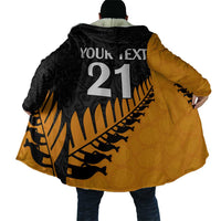 Australia New Zealand Rugby Cloak Gold Aboriginal Wallabies and Maori Black Fern LT9 - Polynesian Pride