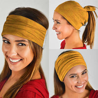 Australia New Zealand Rugby Neck Gaiter Gold Aboriginal Wallabies and Maori Black Fern LT9 - Polynesian Pride