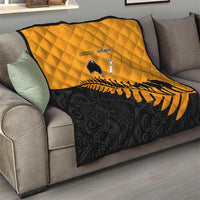 Australia New Zealand Rugby Quilt Gold Aboriginal Wallabies and Maori Black Fern LT9 - Polynesian Pride