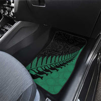 Australia New Zealand Rugby Car Mats Green Aboriginal Wallabies and Maori Black Fern LT9 - Polynesian Pride