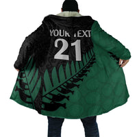 Australia New Zealand Rugby Cloak Green Aboriginal Wallabies and Maori Black Fern LT9 - Polynesian Pride