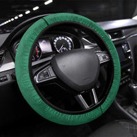 Australia New Zealand Rugby Steering Wheel Cover Green Aboriginal Wallabies and Maori Black Fern LT9 Universal Fit Green - Polynesian Pride