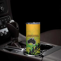 Australia New Zealand Rugby Skinny Tumbler Aboriginal Wallabies and Maori Black Fern Gradient Vibe LT9 - Polynesian Pride
