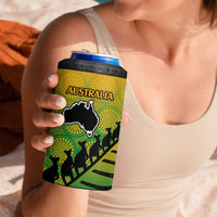 Australia New Zealand Rugby 4 in 1 Can Cooler Tumbler Gradient Aboriginal Wallabies and Maori Black Fern LT9 - Polynesian Pride