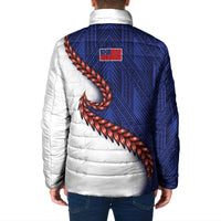 Ula Fala Red Samoa Chief Padded Jacket Samoan Art Black Tribal LT9 - Polynesian Pride