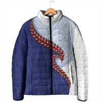 Ula Fala Red Samoa Chief Padded Jacket Samoan Art Black Tribal LT9 - Polynesian Pride