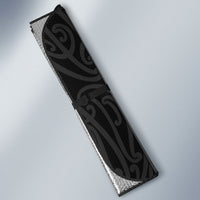 Aotearoa Kowhaiwhai Poutama Black Motif Auto Sun Shade