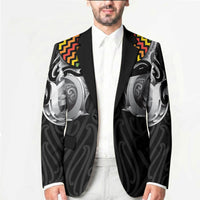 Aotearoa Kowhaiwhai Poutama Rainbow Motif Blazer