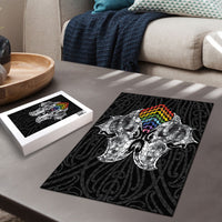 Aotearoa Kowhaiwhai Poutama Rainbow Motif Puzzle
