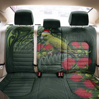 Meri Kirihimete Kakapo Back Car Seat Cover Green Silver Fern Christmas Vibe LT9 - Polynesian Pride