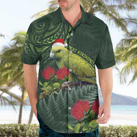 Meri Kirihimete Kakapo Hawaiian Shirt Green Silver Fern Christmas Vibe LT9 - Polynesian Pride