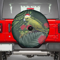 Meri Kirihimete Kakapo Spare Tire Cover Green Silver Fern Christmas Vibe LT9 - Polynesian Pride