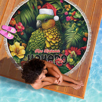 Meri Kirihimete Kakapo Beach Blanket New Zealand Christmas with Tropical Vibe LT9 - Polynesian Pride