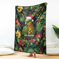 Meri Kirihimete Kakapo Blanket New Zealand Christmas with Tropical Vibe LT9 - Polynesian Pride