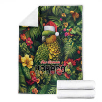 Meri Kirihimete Kakapo Blanket New Zealand Christmas with Tropical Vibe LT9 - Polynesian Pride